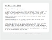 Tablet Screenshot of mit-license.org